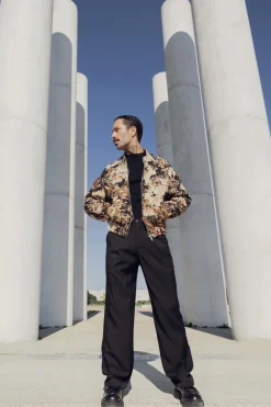 Veste bombers fleurie