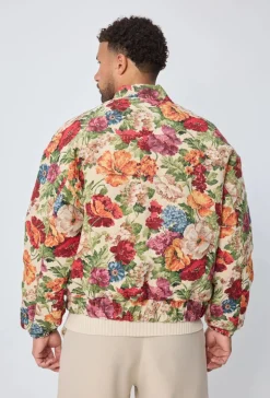 Veste bombers fleurie