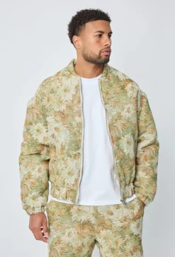 Veste bombers fleurie