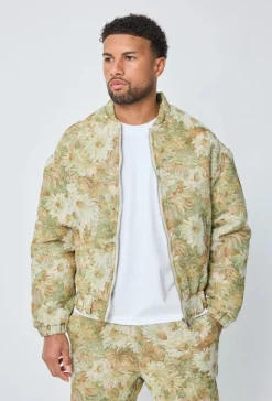 Veste bombers fleurie