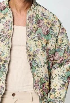 Veste bombers fleurie