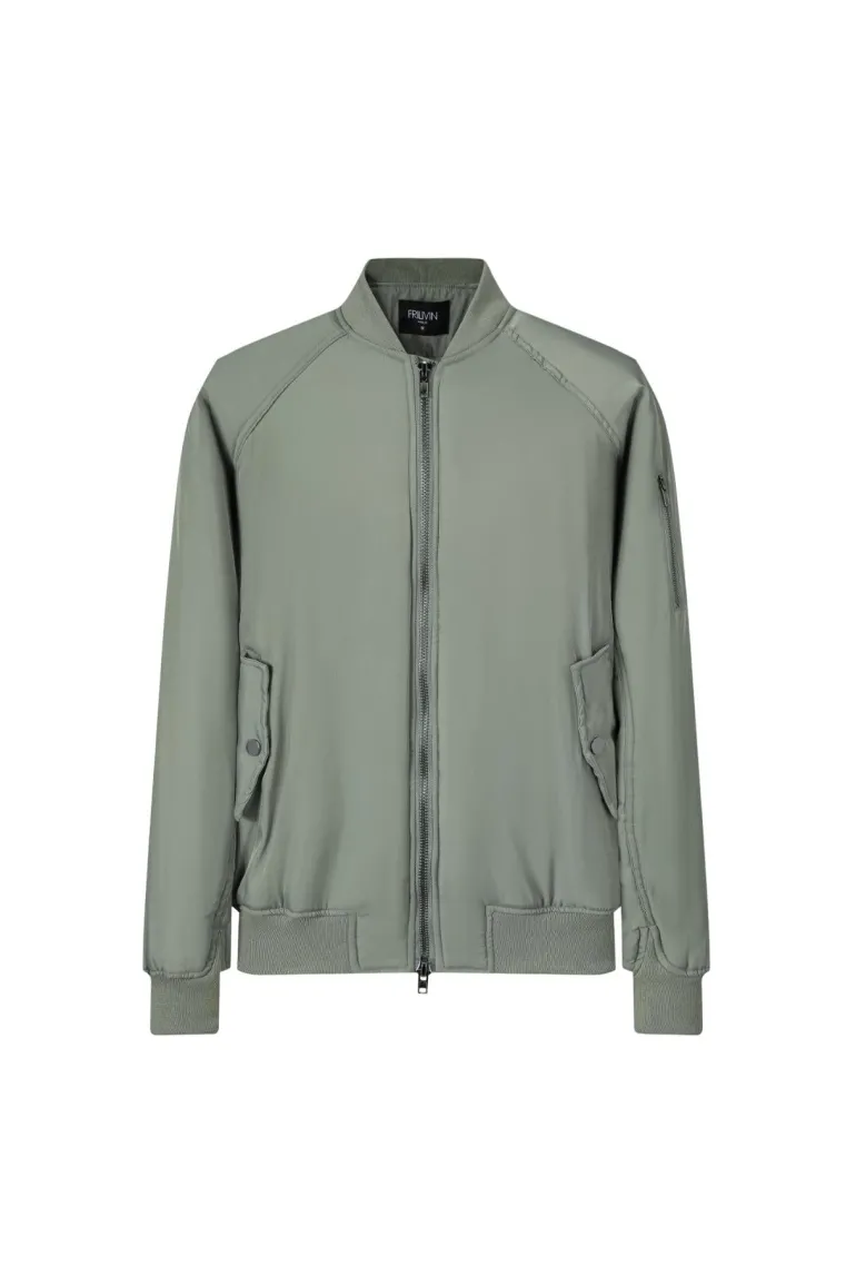 Veste bombers rembourée à col revers