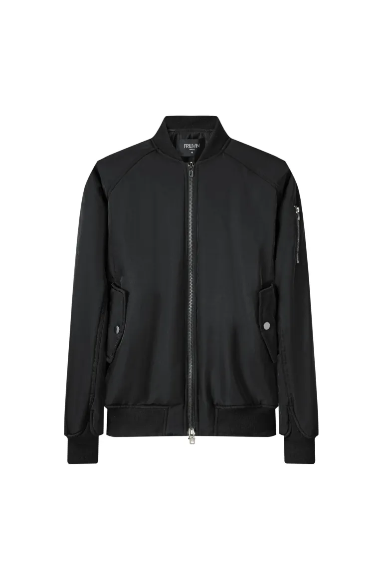 Veste bombers rembourée à col revers