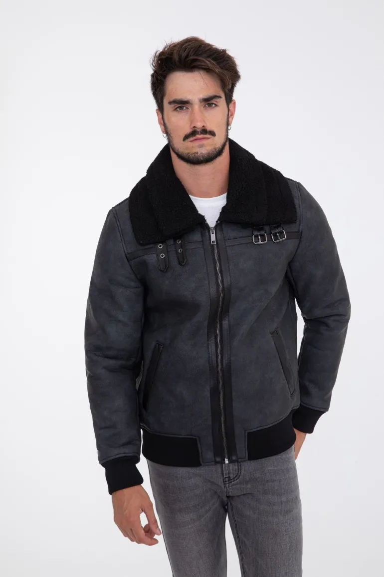 Veste col mouton