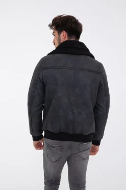 Veste col mouton