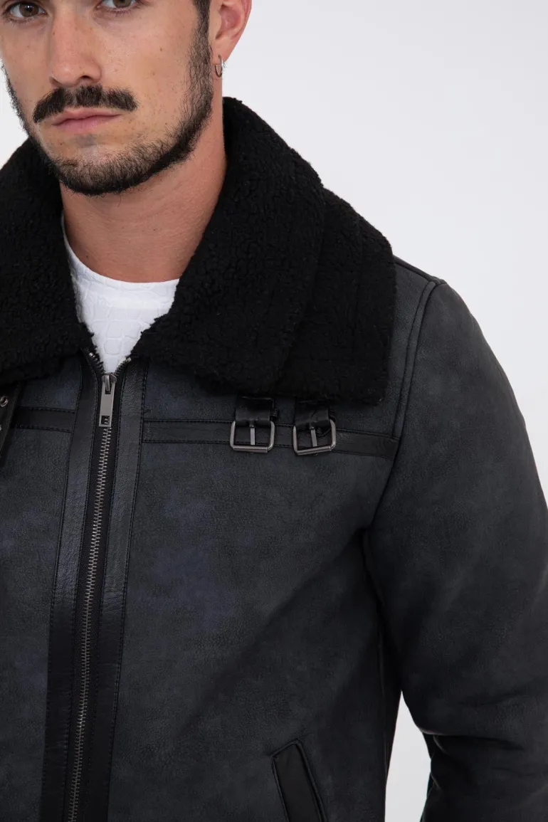 Veste col mouton