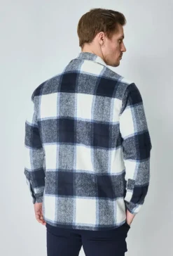 Veste confortable avec motif à carreaux