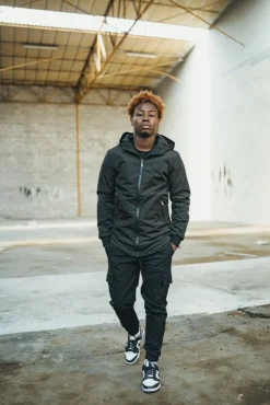 Veste coupe vent longue coupe oversize