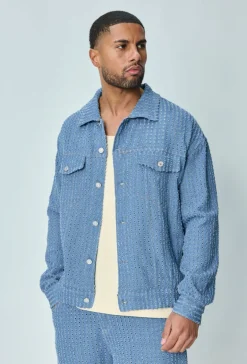 Veste effet jean troué
