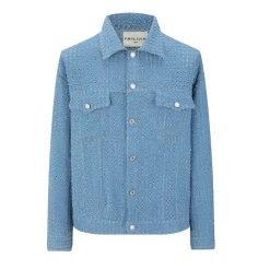 Veste effet jean troué