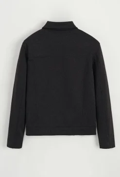 Veste mi- saisons zippé col chemise