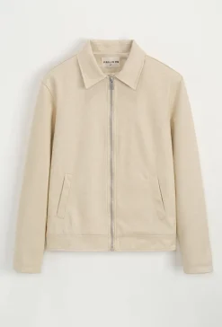 Veste mi- saisons zippé col chemise
