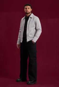 Veste mi- saisons zippé col chemise