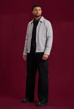 Veste mi- saisons zippé col chemise