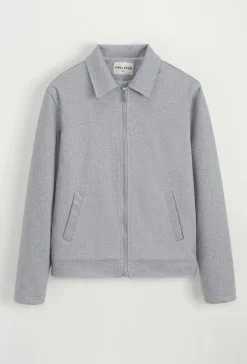 Veste mi- saisons zippé col chemise