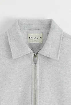 Veste mi-saison zippé col chemise