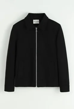Veste mi-saison zippé col chemise