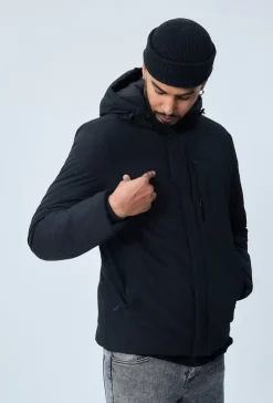 Veste parka courte chauffante