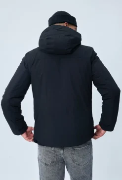 Veste parka courte chauffante