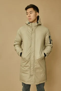 Veste parka milongue à capuche