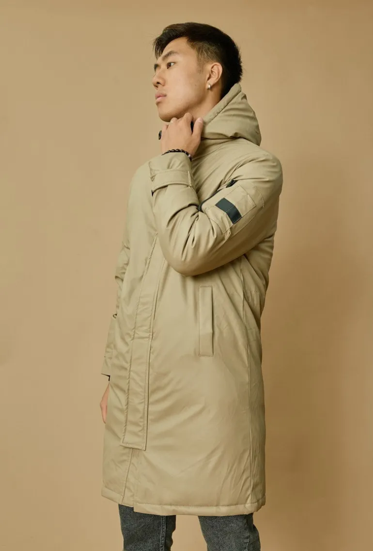 Veste parka milongue à capuche
