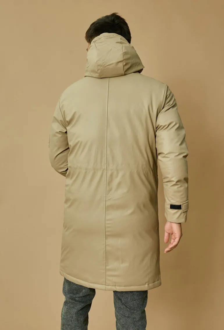 Veste parka milongue à capuche