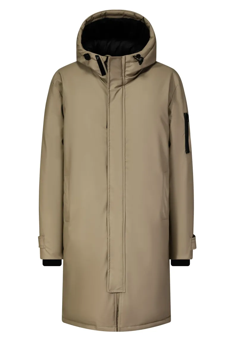 Veste parka milongue à capuche