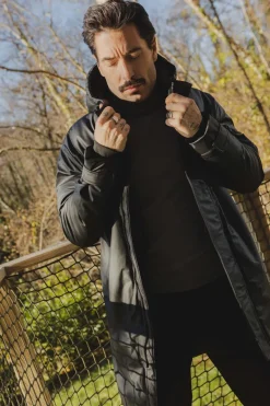 Veste parka milongue à capuche