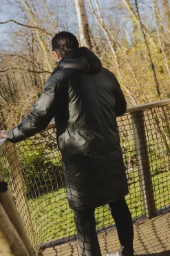 Veste parka milongue à capuche