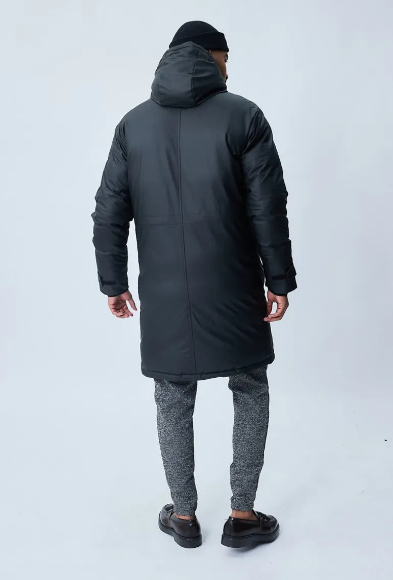 Veste parka milongue à capuche