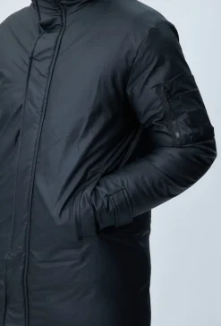 Veste parka milongue à capuche
