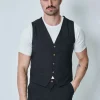 Veste sans manche col en v