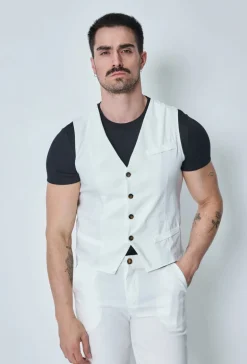 Veste sans manche col en v
