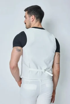 Veste sans manche col en v