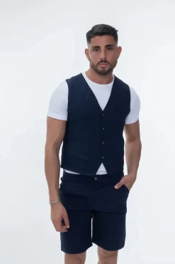 Veste sans manche col en v