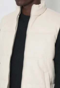 Veste sans manche en similli matelassé