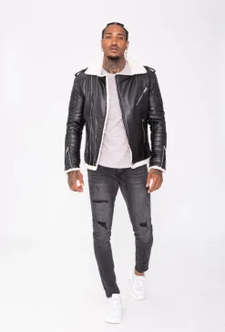 Veste simili cuir