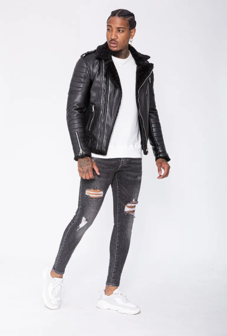 Veste simili cuir