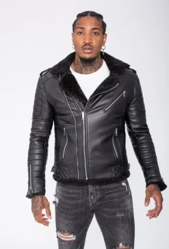 Veste simili cuir