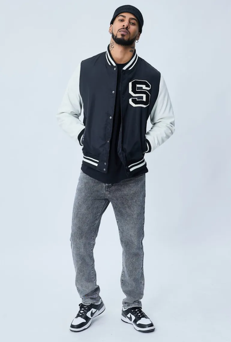 Veste teddy à broderie style americain