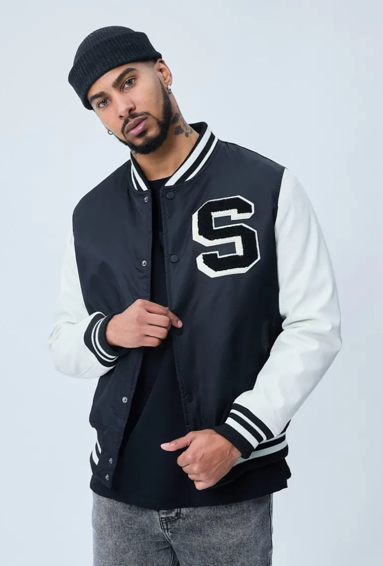 Veste teddy à broderie style americain