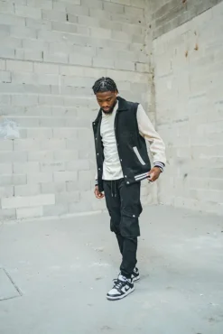 Veste teddy avec col à revers