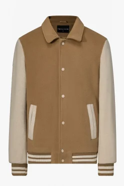 Veste teddy avec col à revers