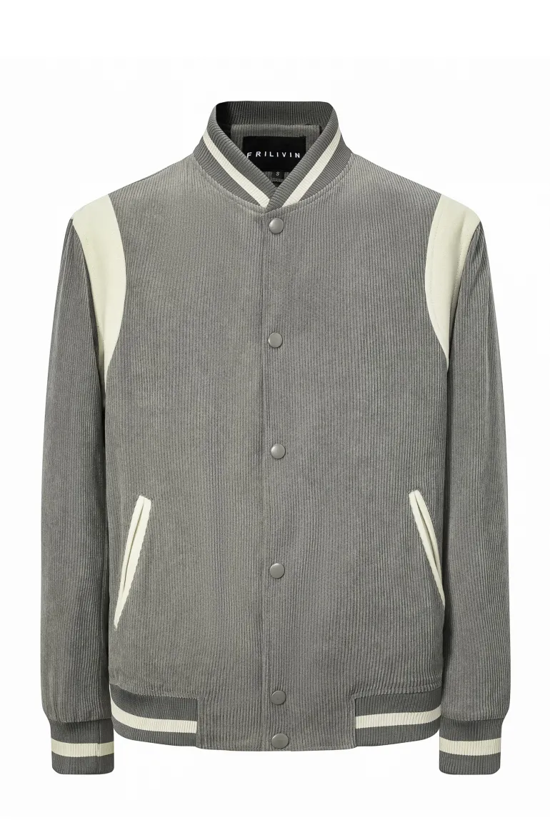 Veste teddy cotelé