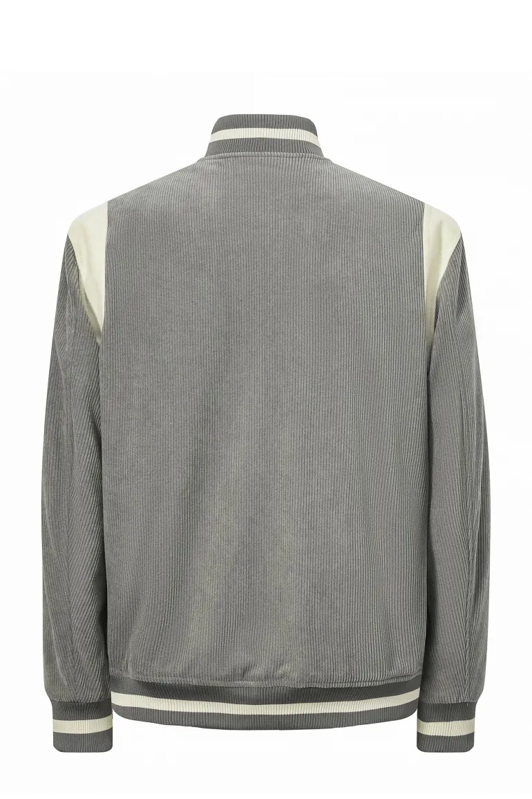 Veste teddy cotelé