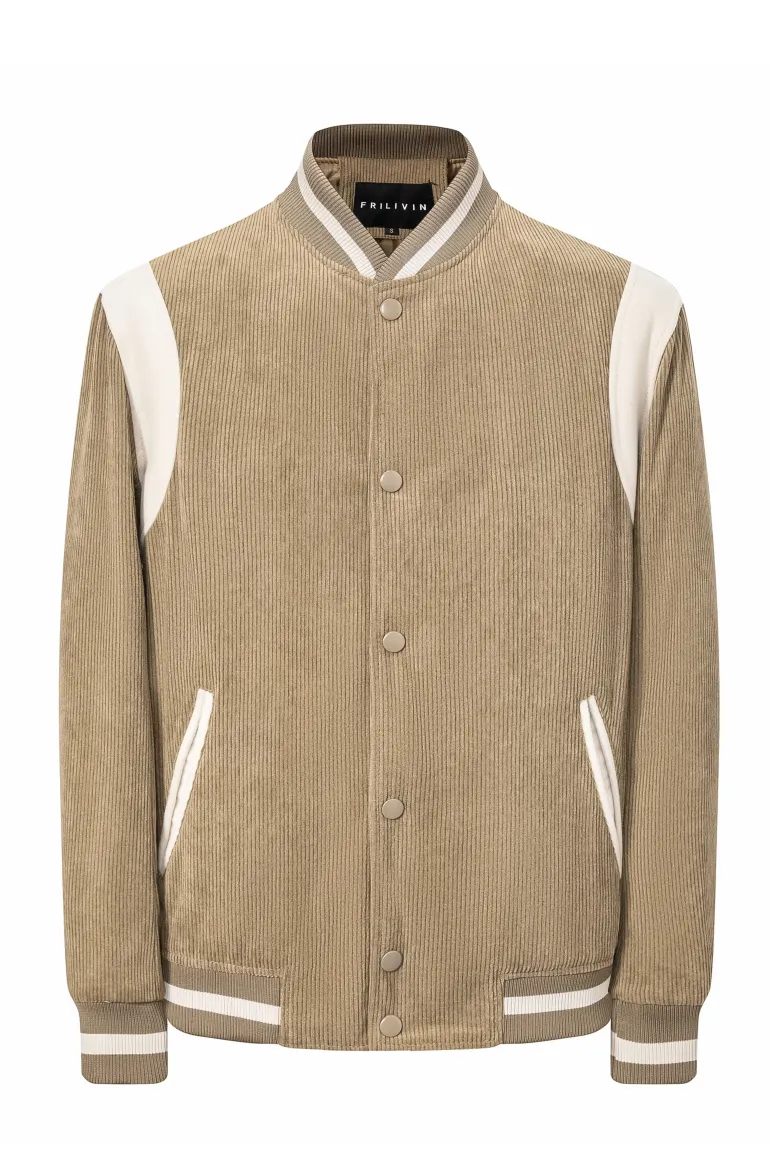 Veste teddy cotelé