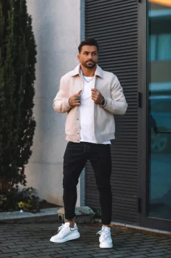 Veste teddy maille à col chemise
