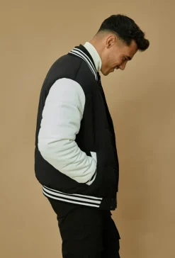 Veste teddy matelassée