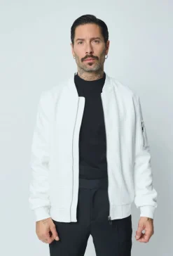 Veste teddy uni motifs géométriques