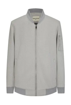 Veste teddy uni motifs géométriques